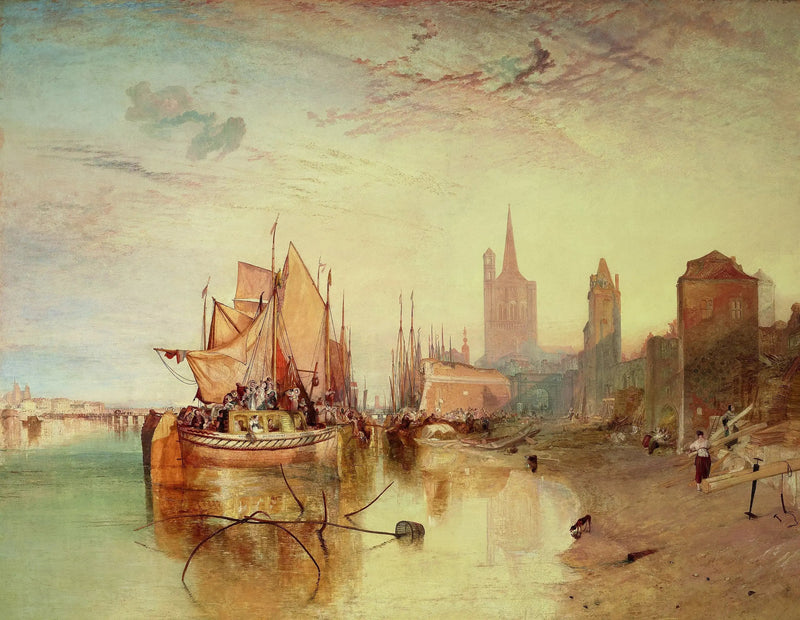 Köln: Ankomsten af en Pakke-Båd: Aften - J. M. W. Turner