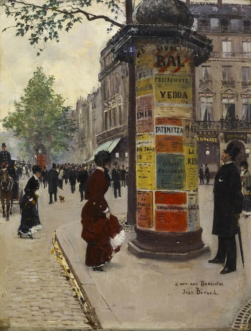 Morris-kolonne på Grand Café - Jean Béraud