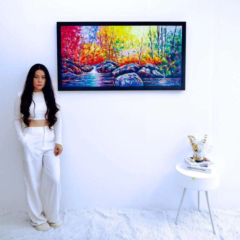 Farvet Skov | 120 x 60 cm