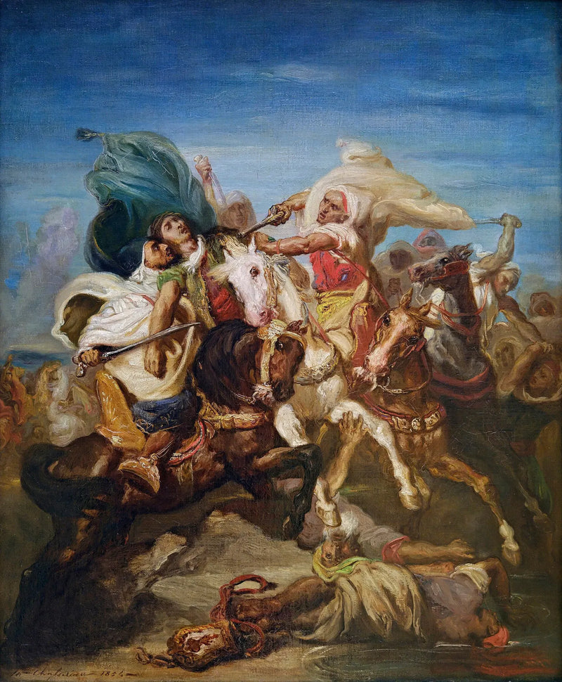 Kamp mellem arabiske ryttere - Théodore Chassériau