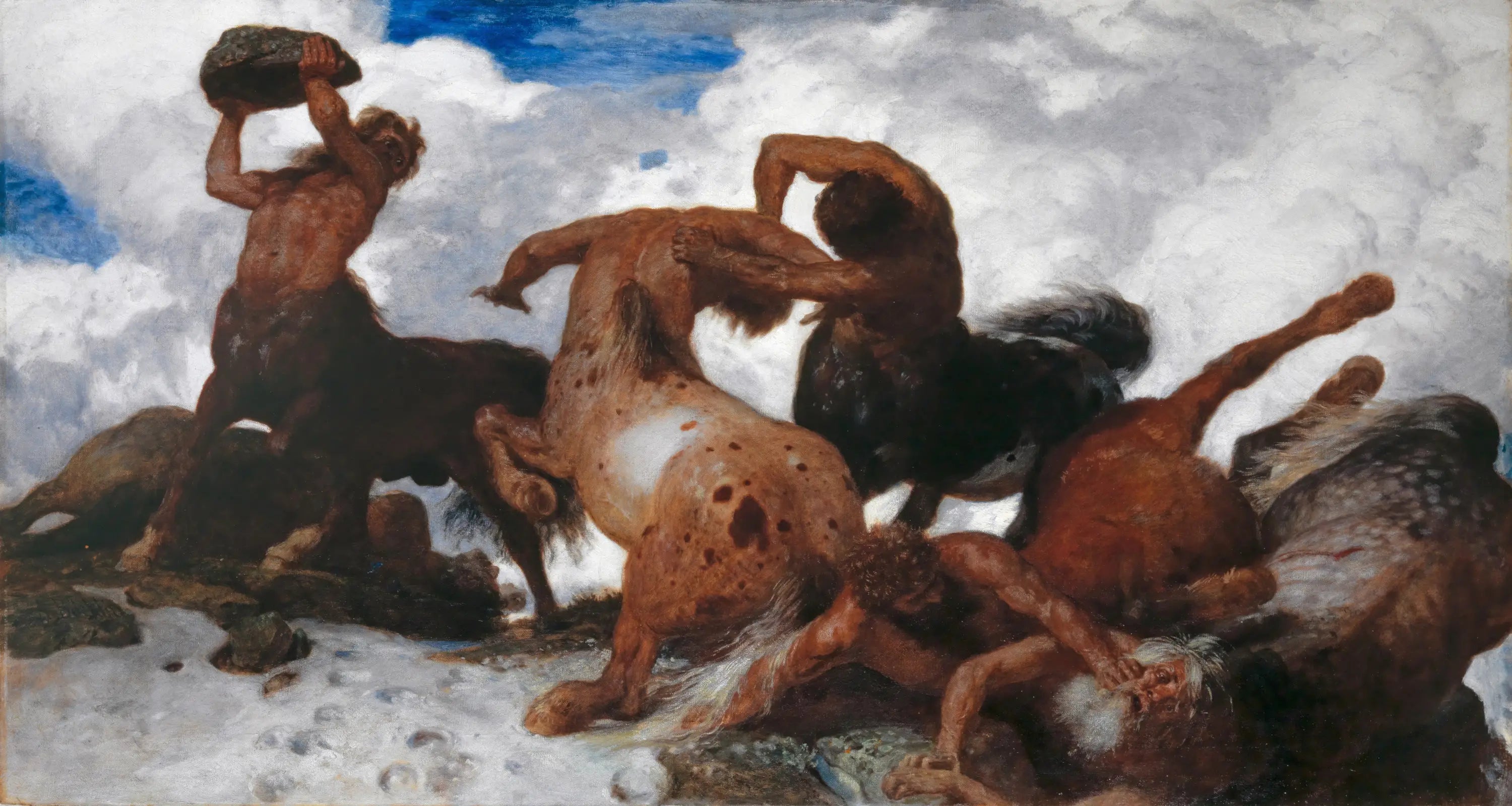 Combat des centaures - Arnold Böcklin image 1 tableau peint à l’huile sur toile