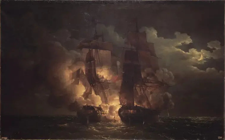 Søslagskamp foran Loz-øerne, 7. februar 1813 - Louis-Philippe Crépin
