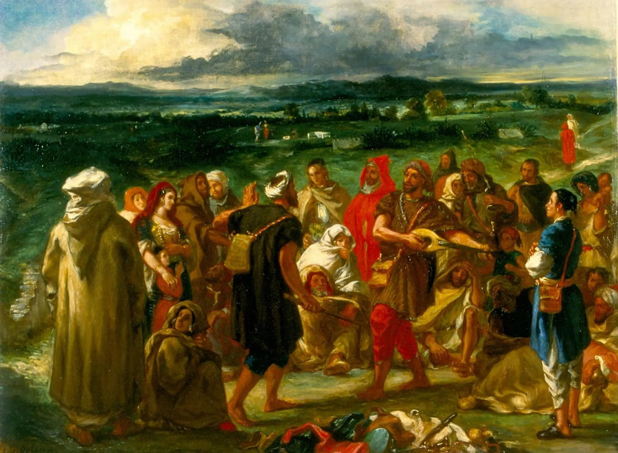 Arabiske komikere eller narre - Eugène Delacroix