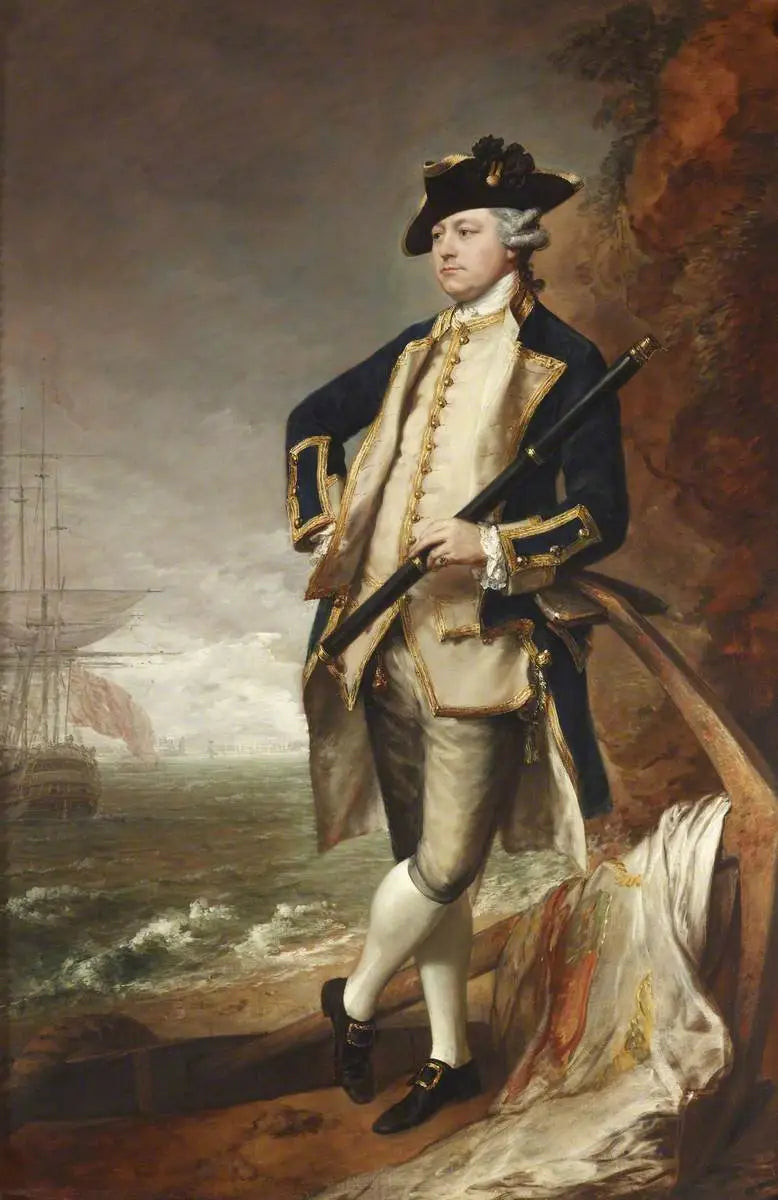 Commodore den ærede Augustus Hervey, senere viceadmiral og 3. greve af Bristol (1724-1779) - Thomas Gainsborough