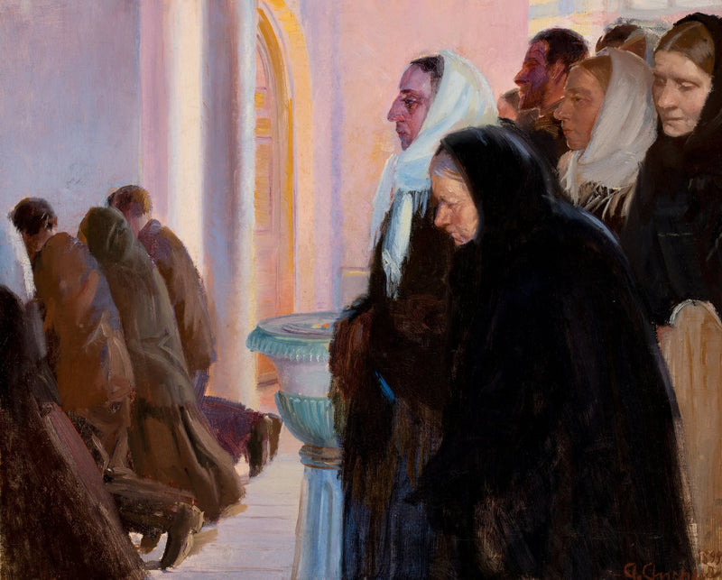 Nadver i Skagen kirke. - Anna Ancher