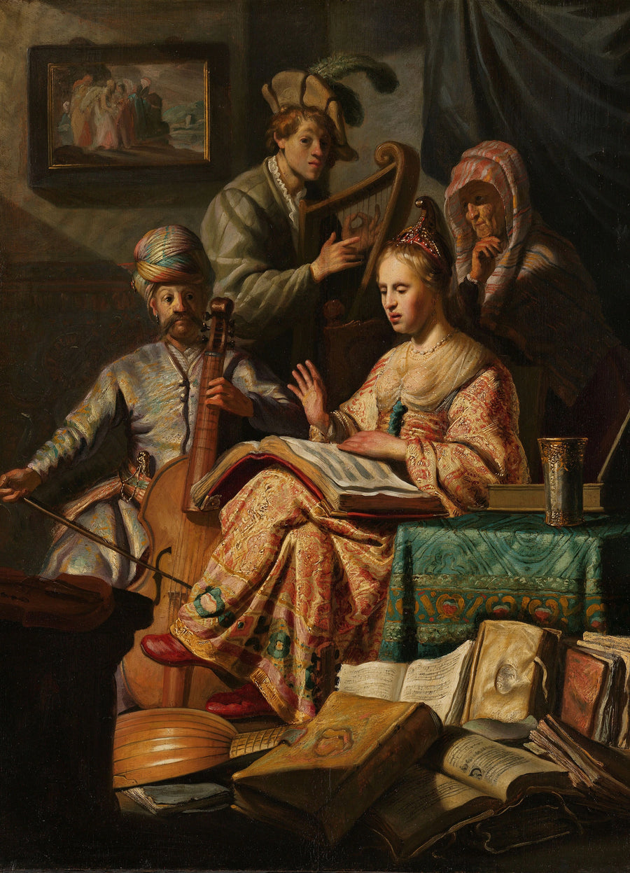 Musikalsk selskab - Rembrandt