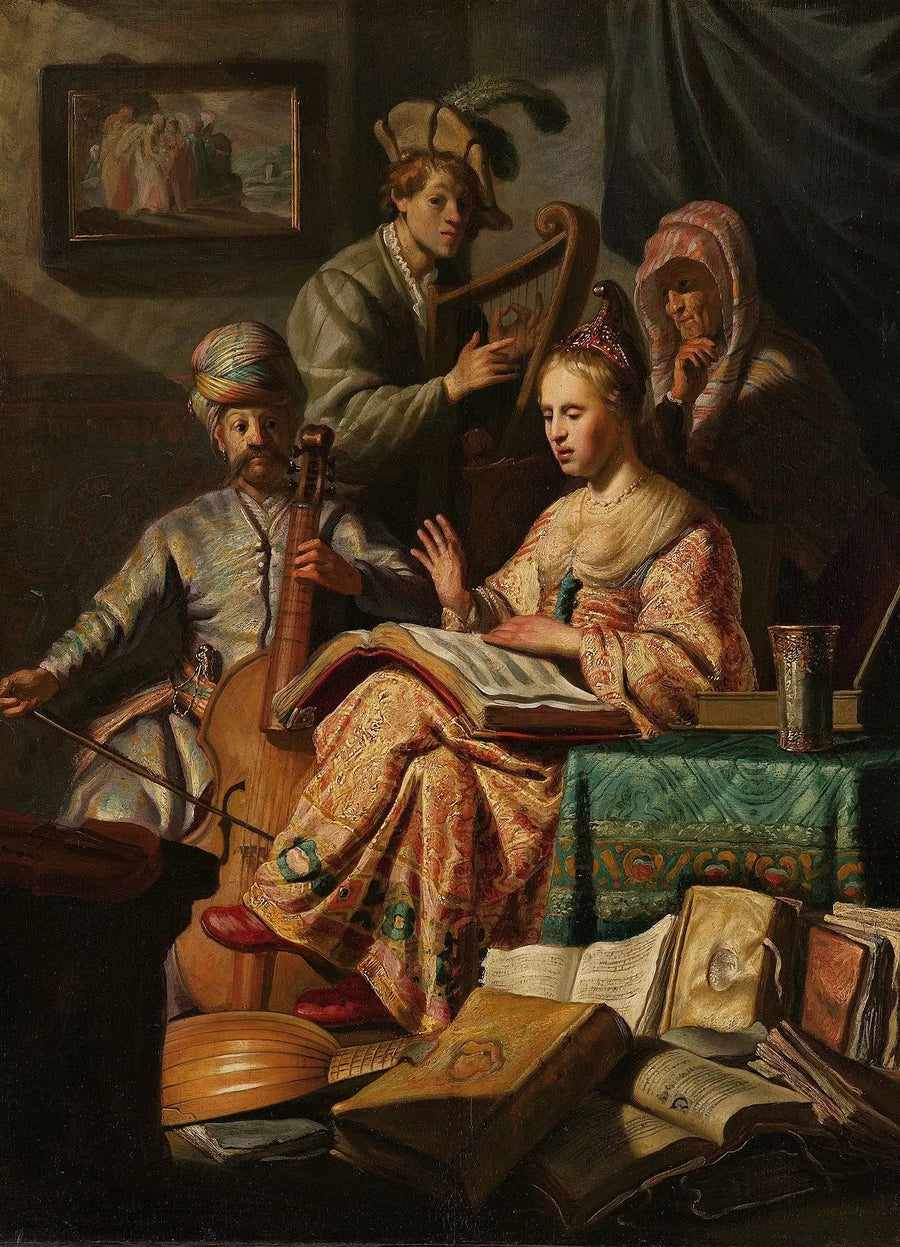 Musikalsk selskab - Rembrandt