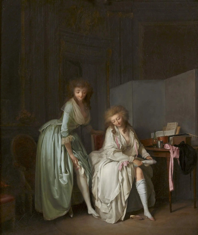 Sammenligning af de små fødder - Louis-Léopold Boilly