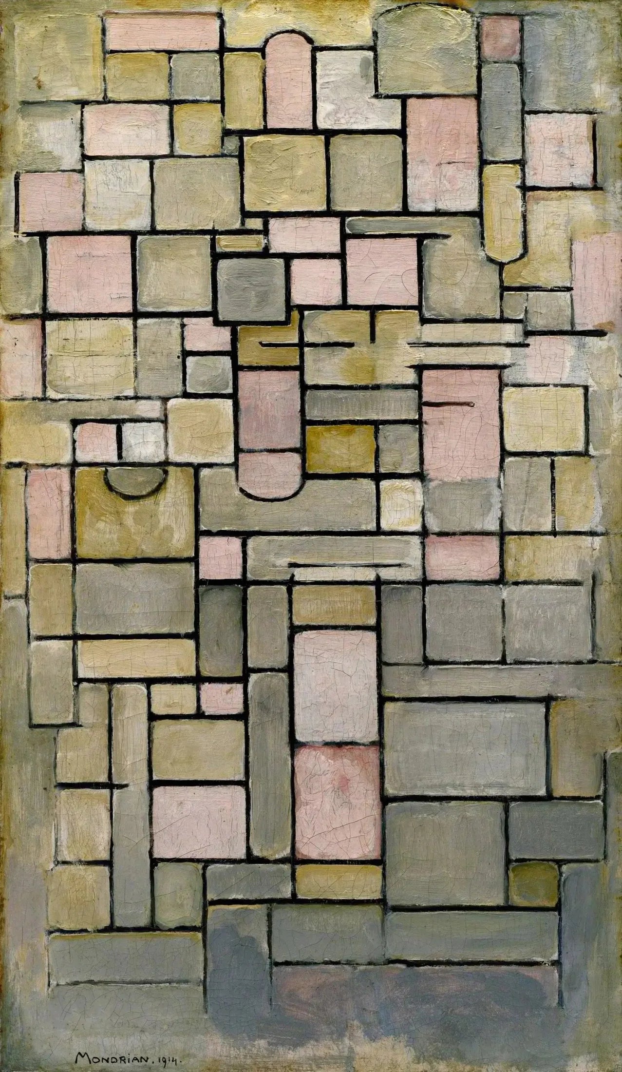 Composition 8 - Piet Mondrian image 1 copie peinte à la main à l’huile