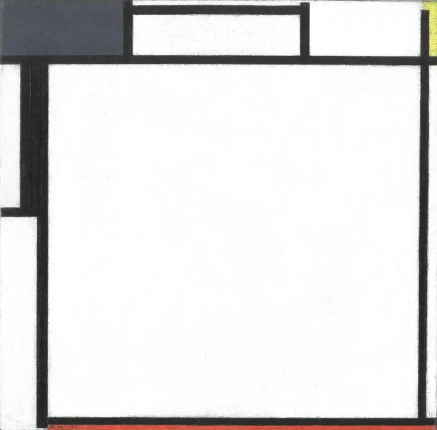 Komposition med blå, gul, sort og rød - Piet Mondrian