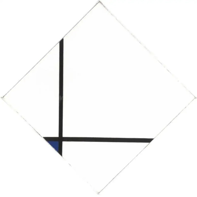Komposition med blå - Piet Mondrian
