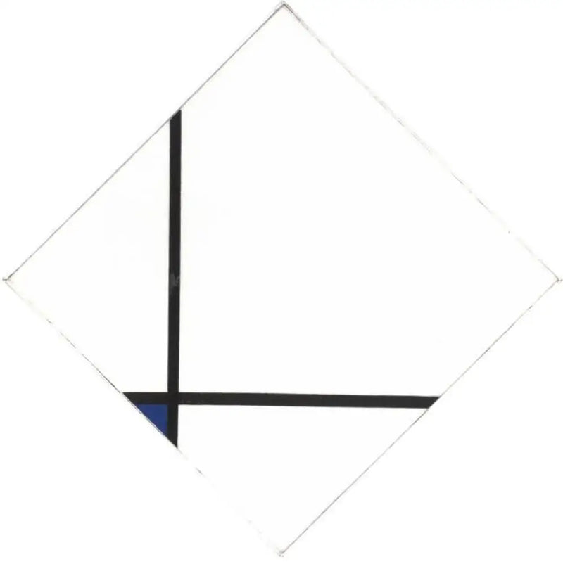 Komposition med blå - Piet Mondrian