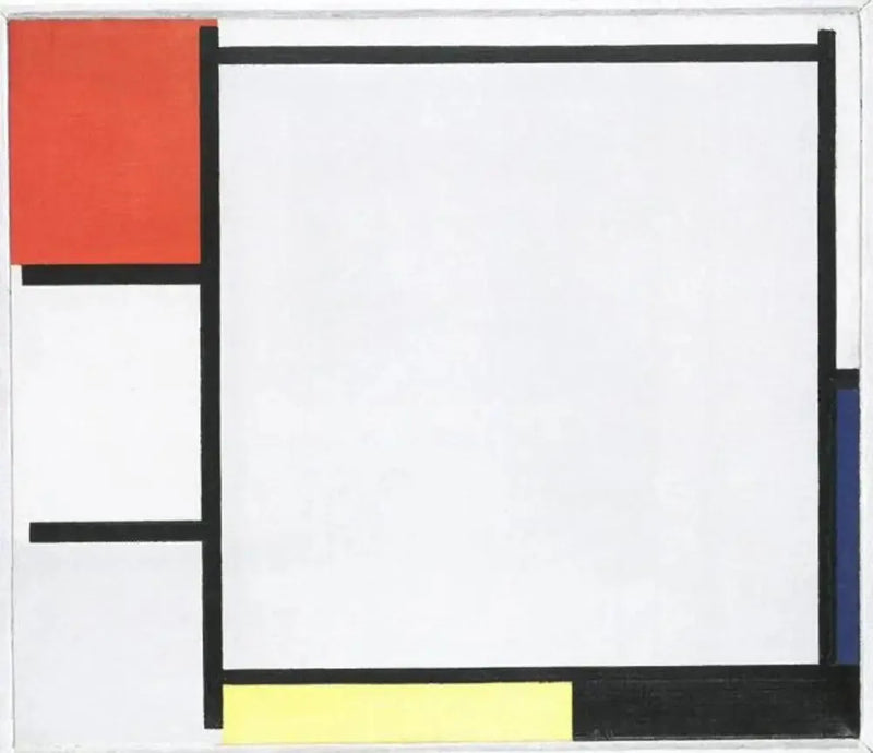 Komposition med rød, blå, gul, sort og grå - Piet Mondrian