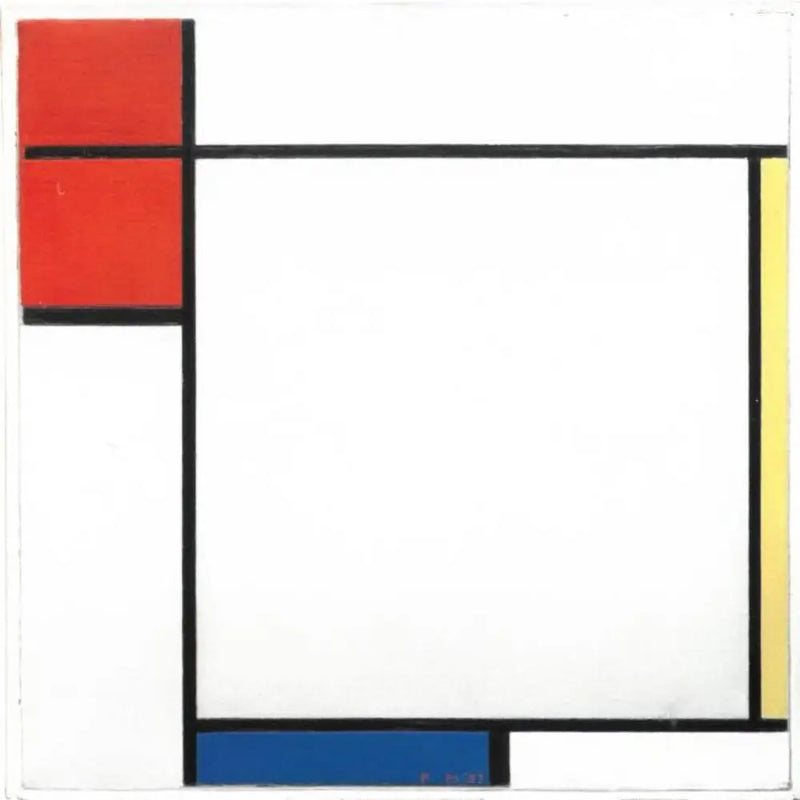 Komposition med rød, gul og blå - Piet Mondrian