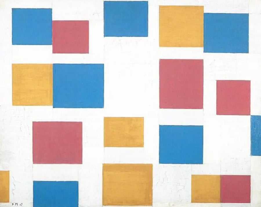 Komposition med farveplaner 4 - Piet Mondrian