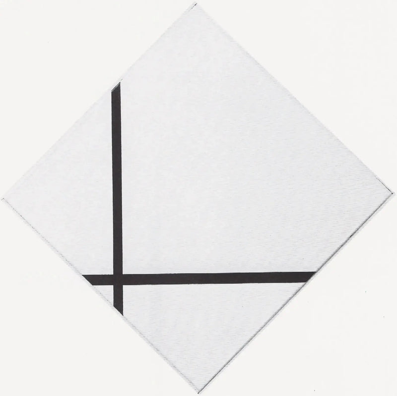Rombisk komposition med to linjer - Piet Mondrian