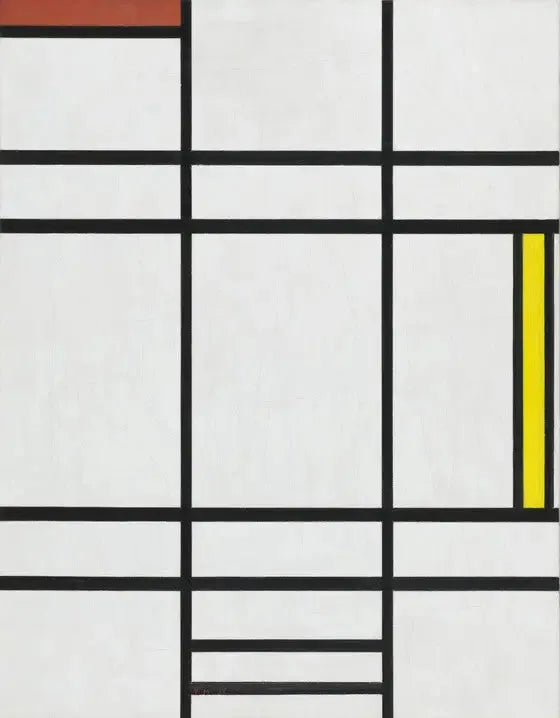 Komposition i hvid, rød og gul - Piet Mondrian
