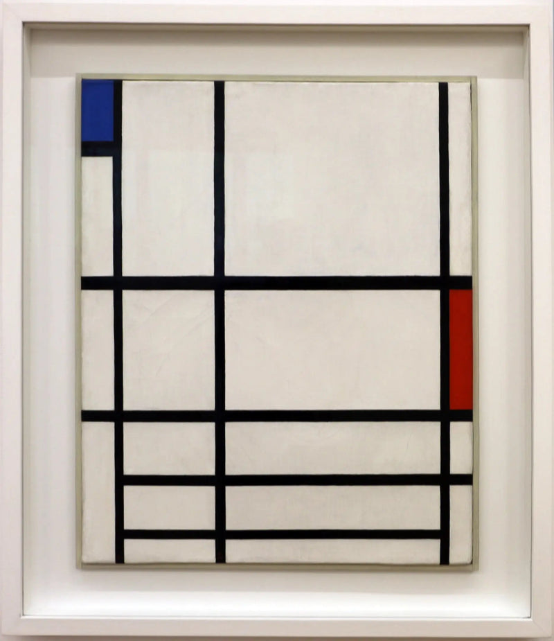 Komposition i rød, blå og hvid II - Piet Mondrian
