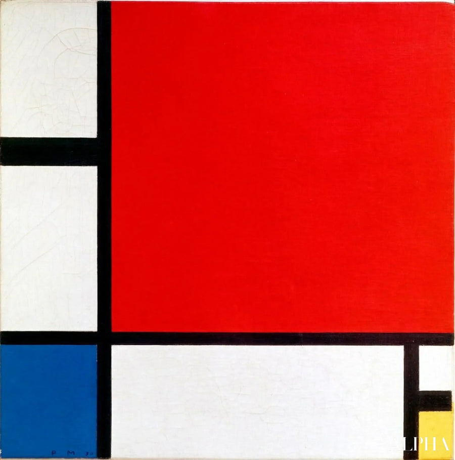 Komposition i rød, blå og gul - Piet Mondrian