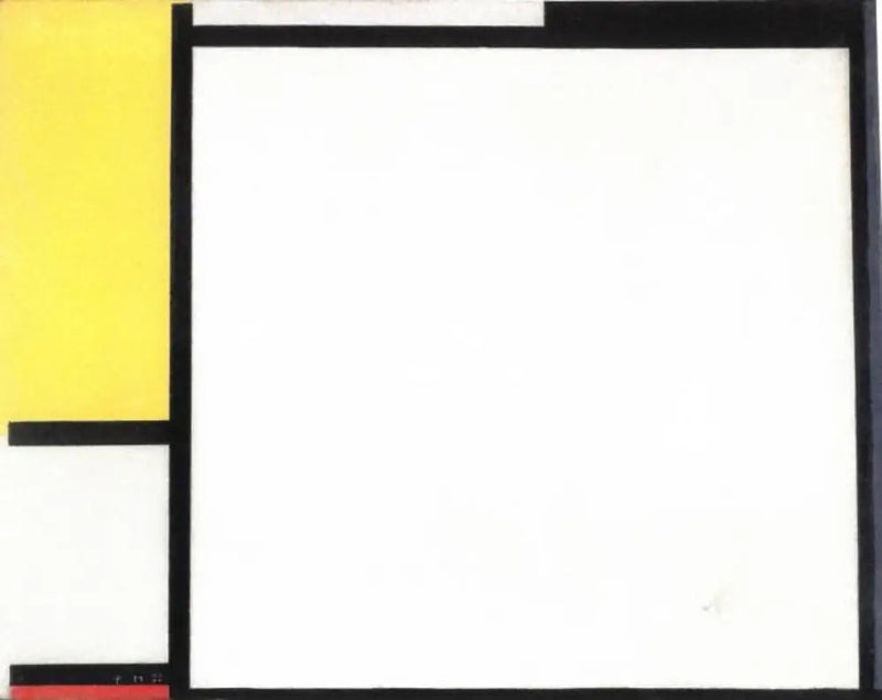 Komposition i rød, gul og blå - Piet Mondrian