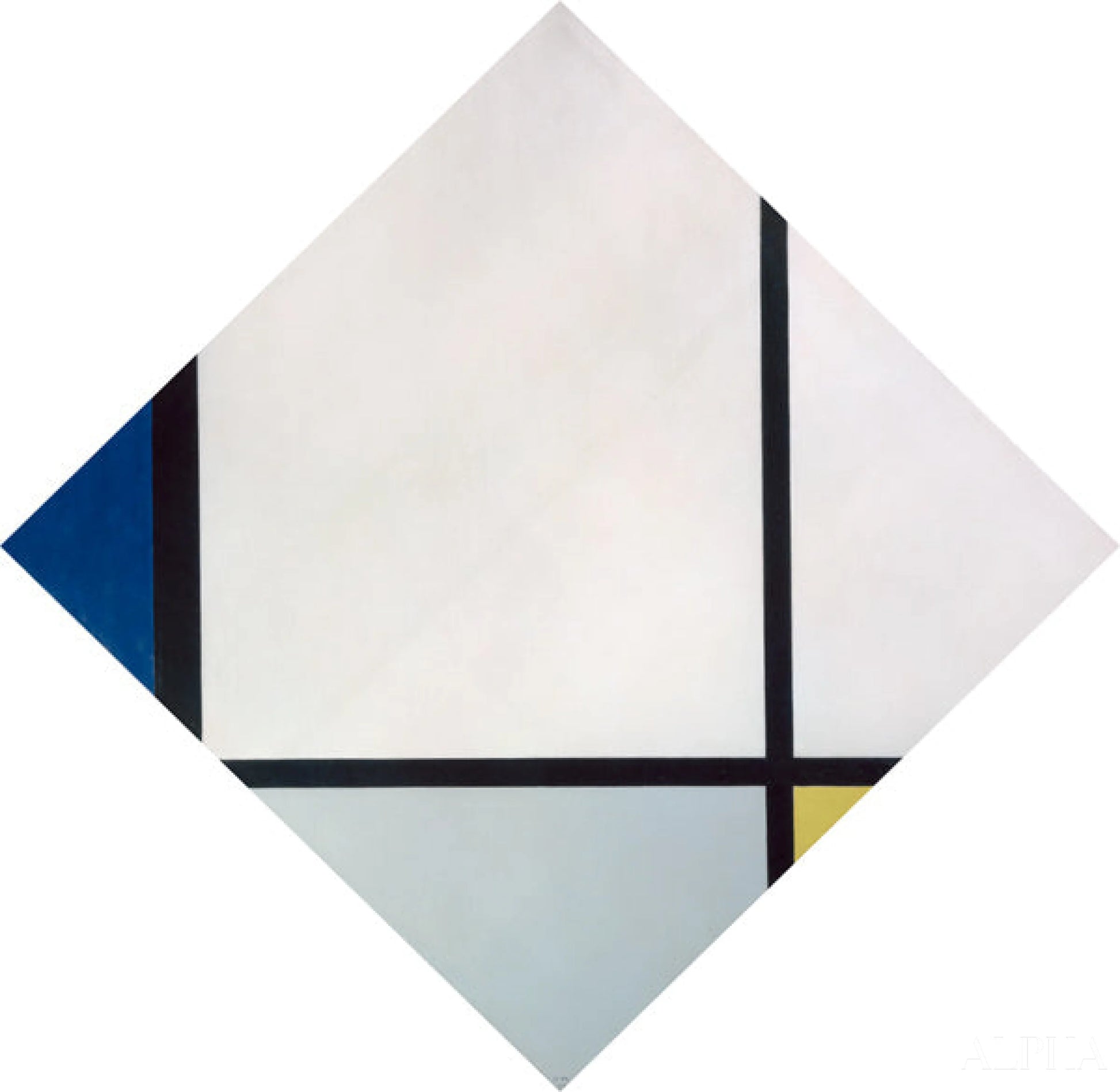 Komposition I - Mondrian - Reproduktioner af malerier og højkvalitets malerier