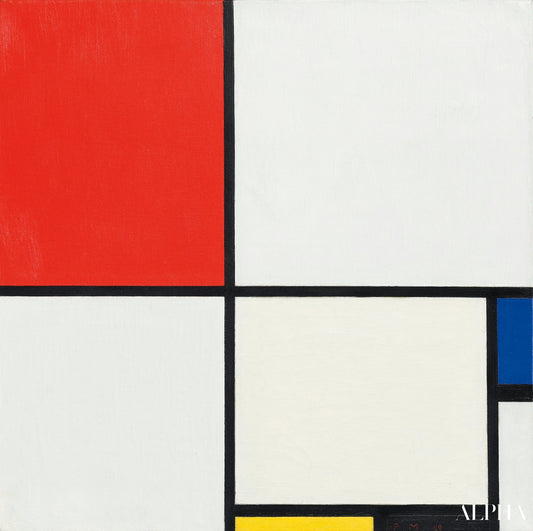 Composition III avec rouge bleu jaune et noir - Mondrian - Reproductions de tableaux et peintures haut de gamme