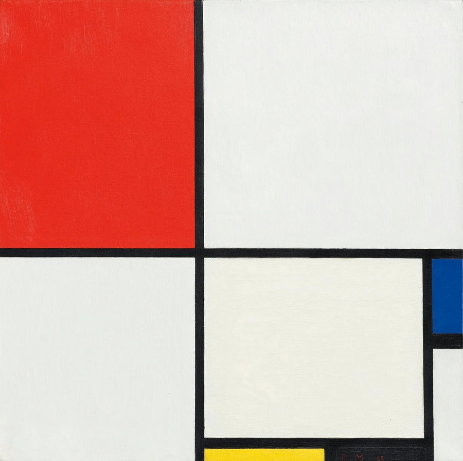 Komposition III med rød, blå, gul og sort - Piet Mondrian