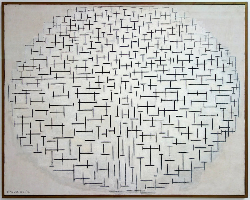 Komposition nr. 10 (Bølge og Hav) - Piet Mondrian