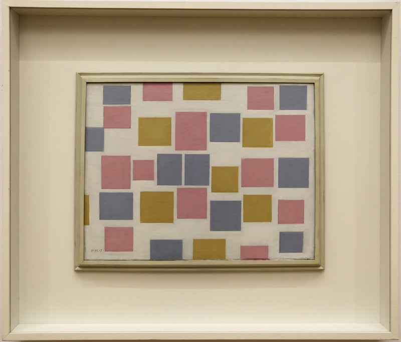 komposition nr. 3 med farveflader - Piet Mondrian