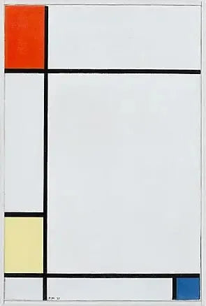 Komposition nr. III med rød, gul og blå - Piet Mondrian