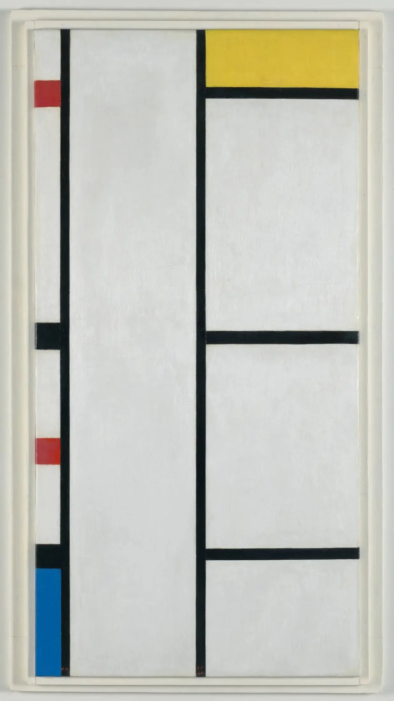 Komposition (nr. III) hvid-gul / Komposition med rød, gul og blå - Piet Mondrian