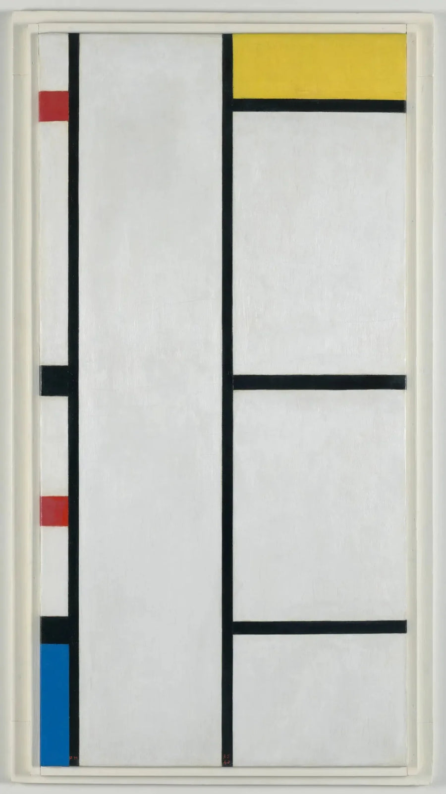 Komposition (nr. III) hvid-gul / Komposition med rød, gul og blå - Piet Mondrian