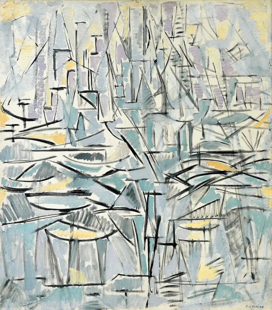 Komposition nr. XVI, Komposition 1 (Træer) - Piet Mondrian