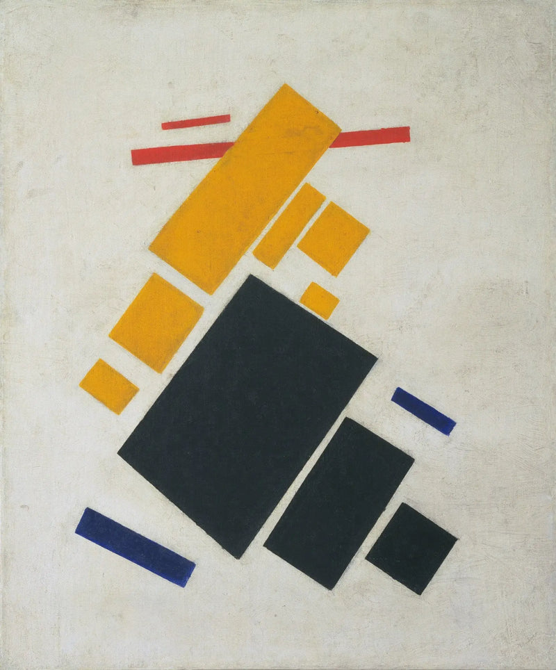 Suprematisme-komposition: Flyvende fly - Kazimir Malevich