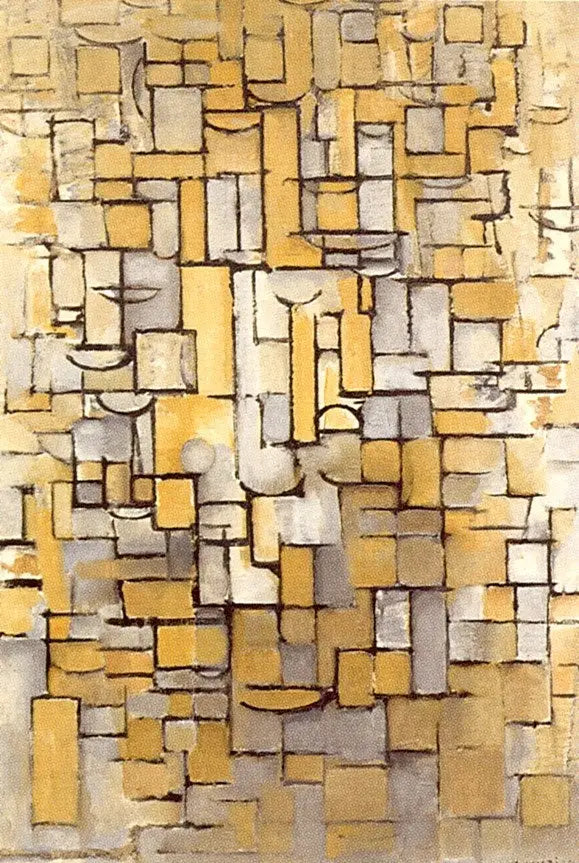 Reproduction du tableau « Composition XIV - Piet Mondrian » par Alpha Reproduction en peinture à l’huile
