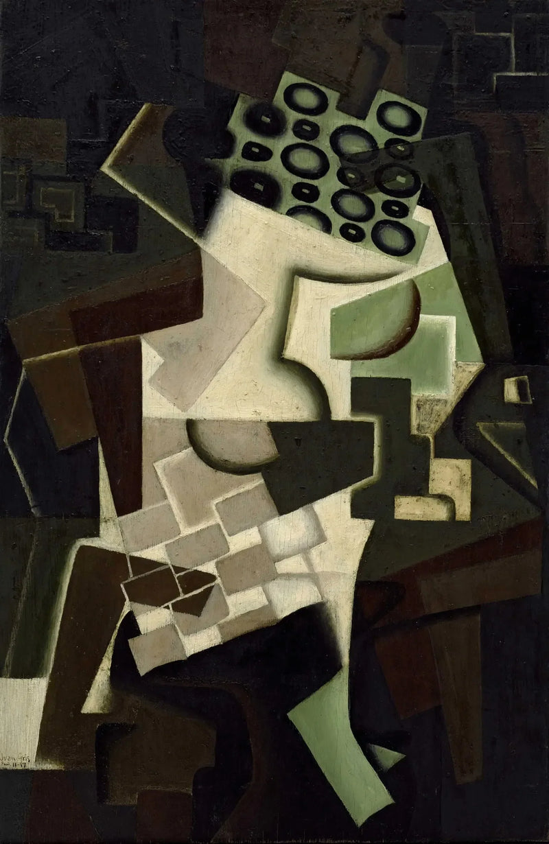 Kompotfad og ternet dug - Juan Gris