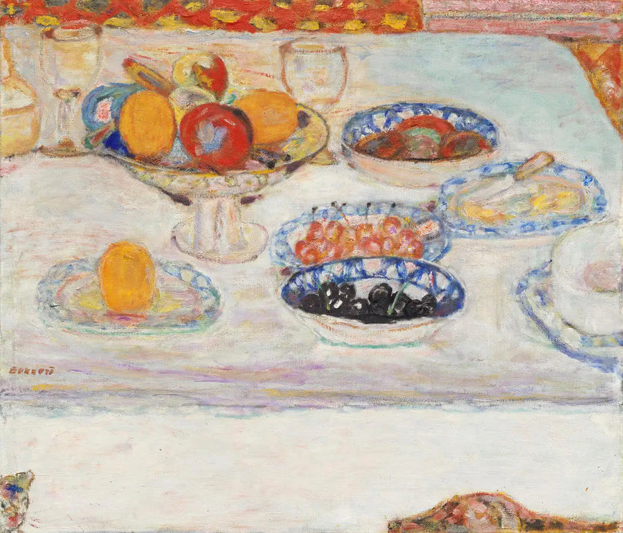 Frugtskåle og tallerkener - Pierre Bonnard