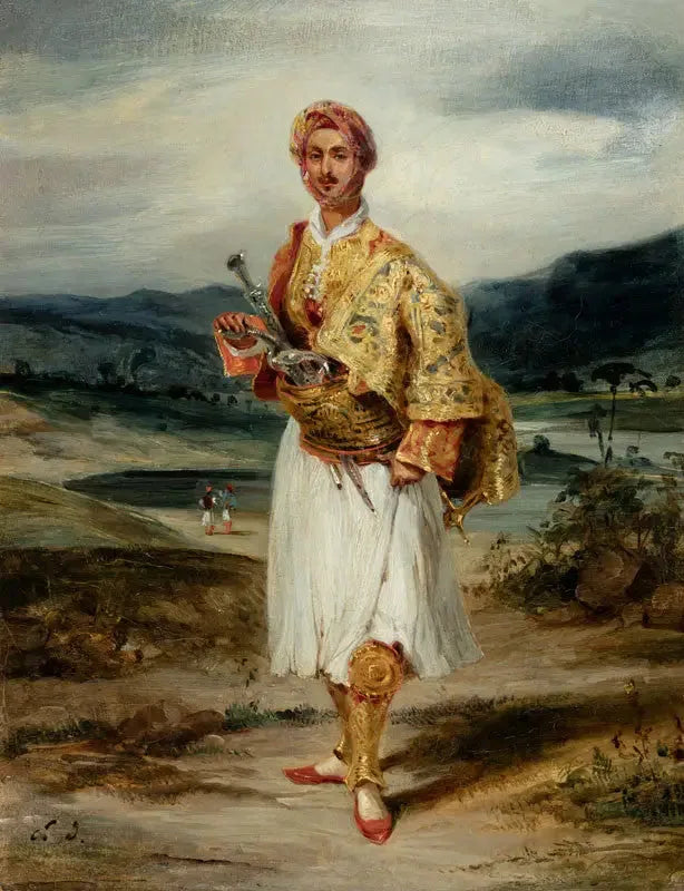 Grev Palatiano i Suliot-dragt - Eugène Delacroix