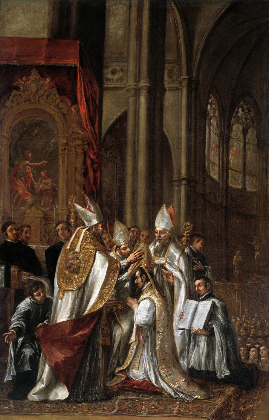 Indvielsen af Sankt Ambroise som biskop - Juan de Valdés Leal