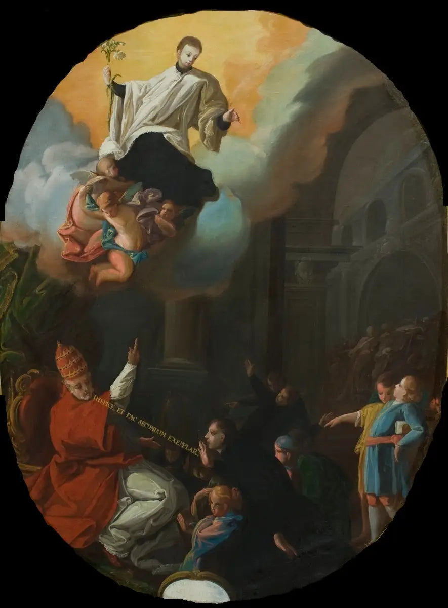 Indvielse af Sankt Louis de Gonzague som beskytter af ungdommen - Francisco de Goya