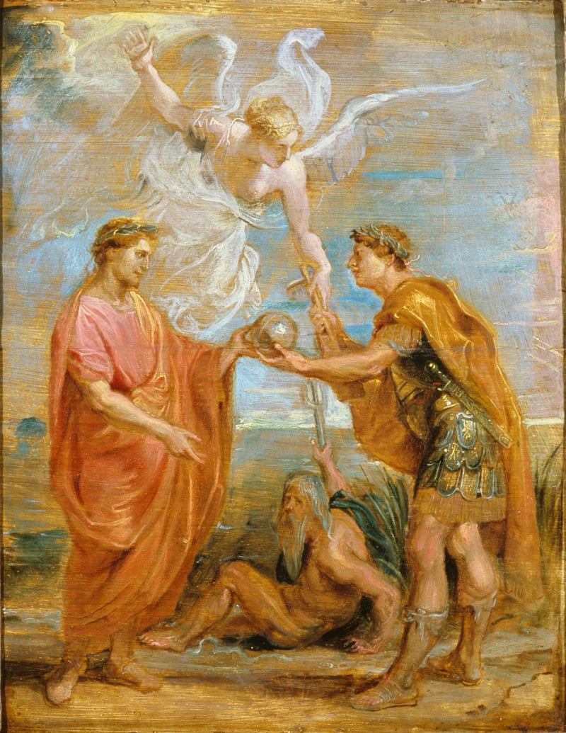 Constance udnævner Constantin som sin efterfølger - Peter Paul Rubens
