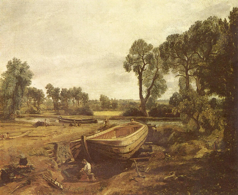 Bådbyggeri nær Flatford Mill - John Constable
