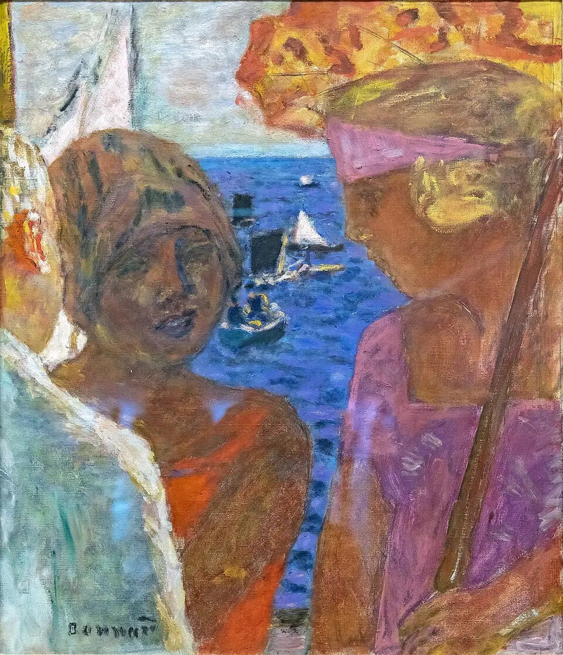 Samtale i Arcachon - Pierre Bonnard