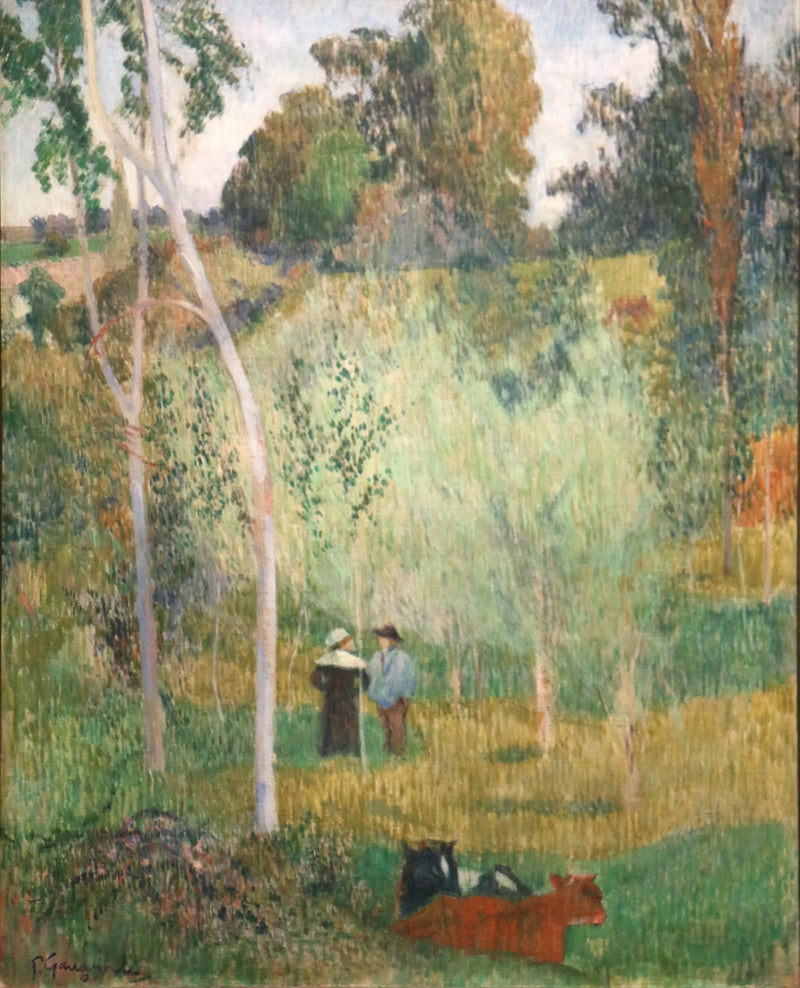 Samtale i enge, Pont-Aven - Paul Gauguin