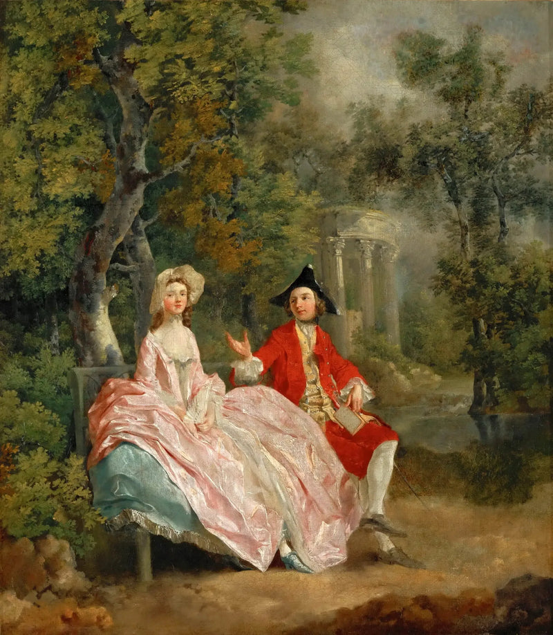 Samtale i en park - Thomas Gainsborough
