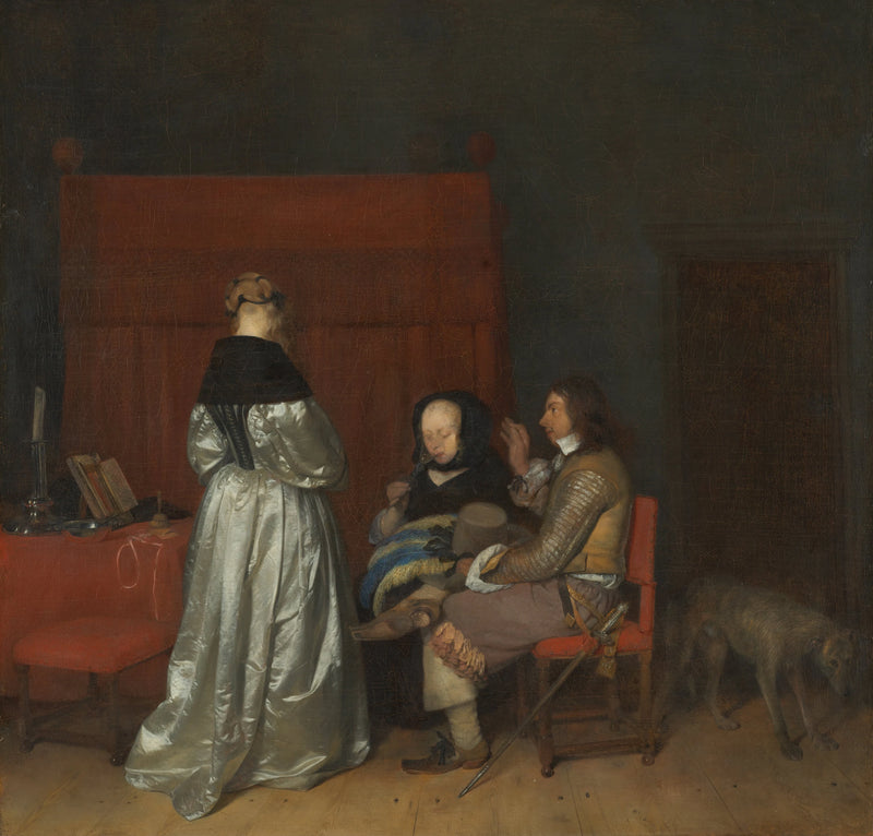 Conversation galante, connue sous le nom de « L’avertissement paternel » - Gerard ter Borch