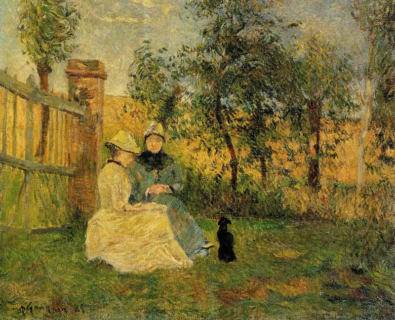 Conversation - Paul Gauguin image 1 tableau peint à l’huile sur toile