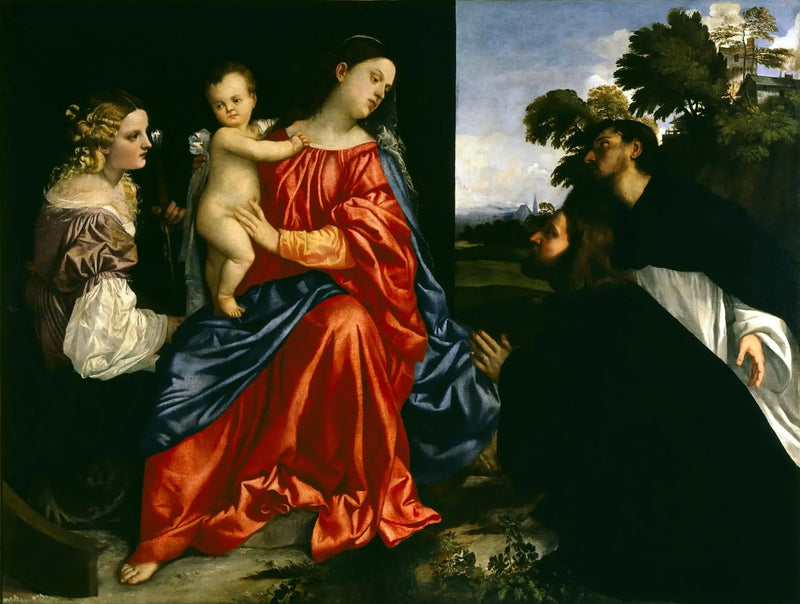 Sacred Conversation af Balbi - Titian