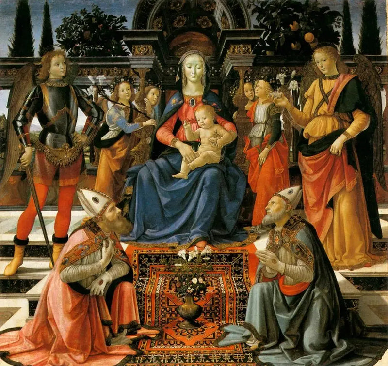 Hellig samtale af Ingesuati - Domenico Ghirlandaio