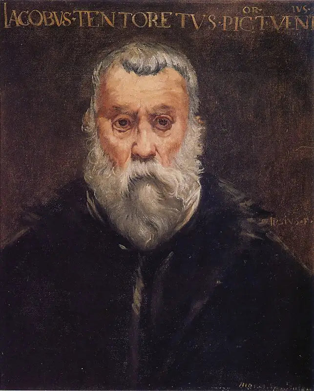 Kopi af portrættet af Tintoretto af ham selv - Édouard Manet